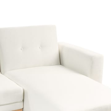 Hjørnesofa Kaarina - Hvit, brun - Møbler - Sofaer - Sovesofaer - Hjørnesovesofa