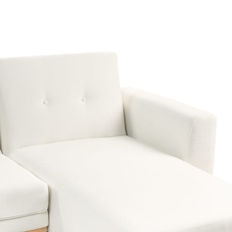 Hjørnesofa Kaarina - Hvit, brun - Møbler - Sofaer - Sovesofaer - Hjørnesovesofa