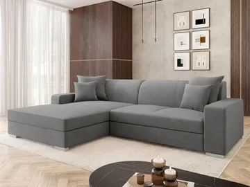 hjørnesofa Mexico Velo 635 Venstrevendt - grå - Møbler - Sofaer - Sovesofaer - Hjørnesovesofa