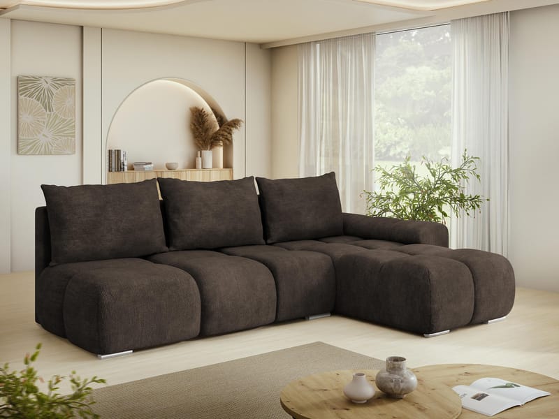 hjørnesofa NO_BRAND Hjørnesofa BESTII Lumo 40 Høyre - Møbler - Sofaer - Sovesofaer - Hjørnesovesofa