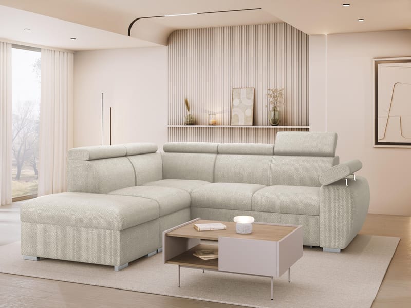 hjørnesofa NO_BRAND Hjørnesofa BOSTON 2 Flow 03 Venstre - Møbler - Sofaer - Sovesofaer - Hjørnesovesofa