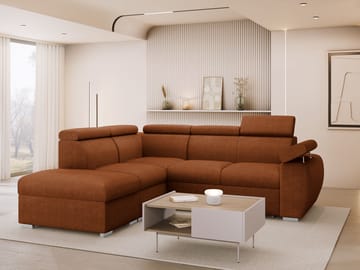 hjørnesofa NO_BRAND Hjørnesofa BOSTON 2 Flow 09 Venstre - Møbler - Sofaer - Sovesofaer - Hjørnesovesofa