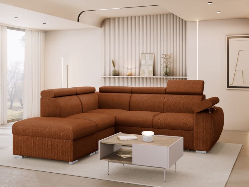 hjørnesofa NO_BRAND Hjørnesofa BOSTON 2 Flow 09 Venstre - Møbler - Sofaer - Sovesofaer - Hjørnesovesofa