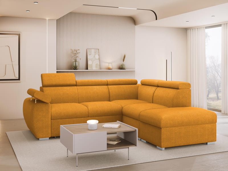 hjørnesofa NO_BRAND Hjørnesofa BOSTON 2 Flow 10 Høyre - Møbler - Sofaer - Sovesofaer - Hjørnesovesofa