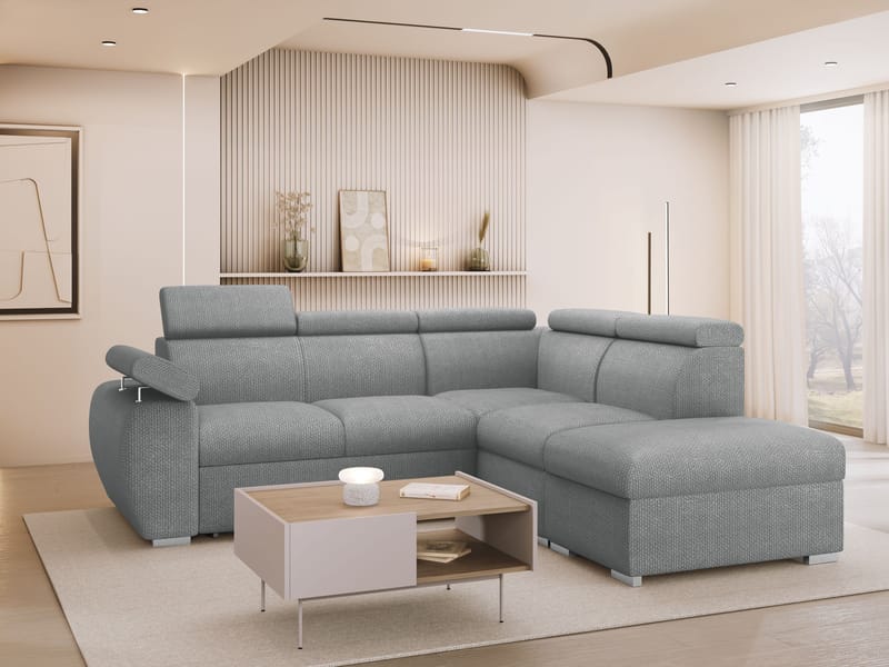 hjørnesofa NO_BRAND Hjørnesofa BOSTON 2 Flow 17 Høyre - Møbler - Sofaer - Sovesofaer - Hjørnesovesofa