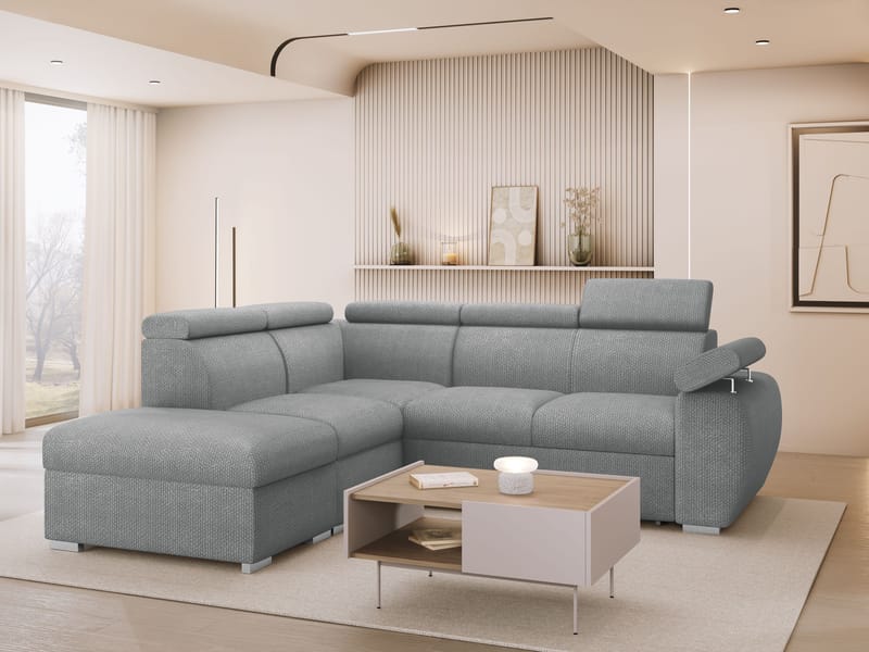 hjørnesofa NO_BRAND Hjørnesofa BOSTON 2 Flow 17 Venstre - Møbler - Sofaer - Sovesofaer - Hjørnesovesofa