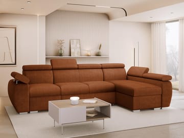 hjørnesofa NO_BRAND Hjørnesofa BOSTON Flow 09 Høyre - Møbler - Sofaer - Sovesofaer - Hjørnesovesofa