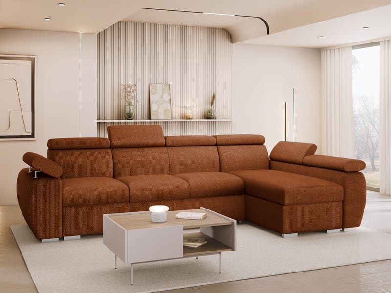 hjørnesofa NO_BRAND Hjørnesofa BOSTON Flow 09 Høyre - Møbler - Sofaer - Sovesofaer - Hjørnesovesofa