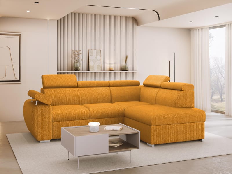 hjørnesofa NO_BRAND Hjørnesofa BOSTON Flow 10 Høyre - Møbler - Sofaer - Sovesofaer - Hjørnesovesofa