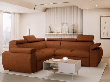 hjørnesofa NO_BRAND Hjørnesofa BOSTON MAXI Flow 09 - Møbler - Sofaer - Sovesofaer - Hjørnesovesofa