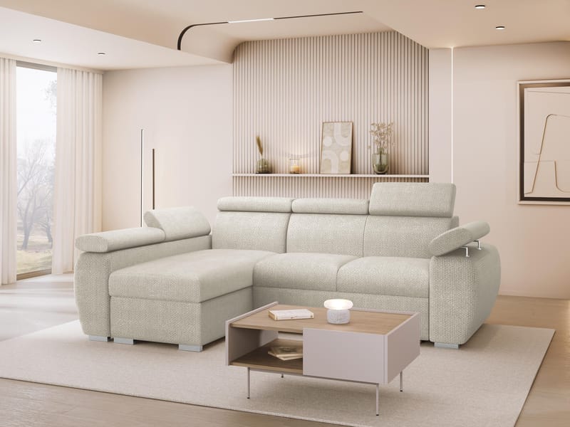 hjørnesofa NO_BRAND Hjørnesofa BOSTON MINI Flow 03 Venstre - Møbler - Sofaer - Sovesofaer - Hjørnesovesofa