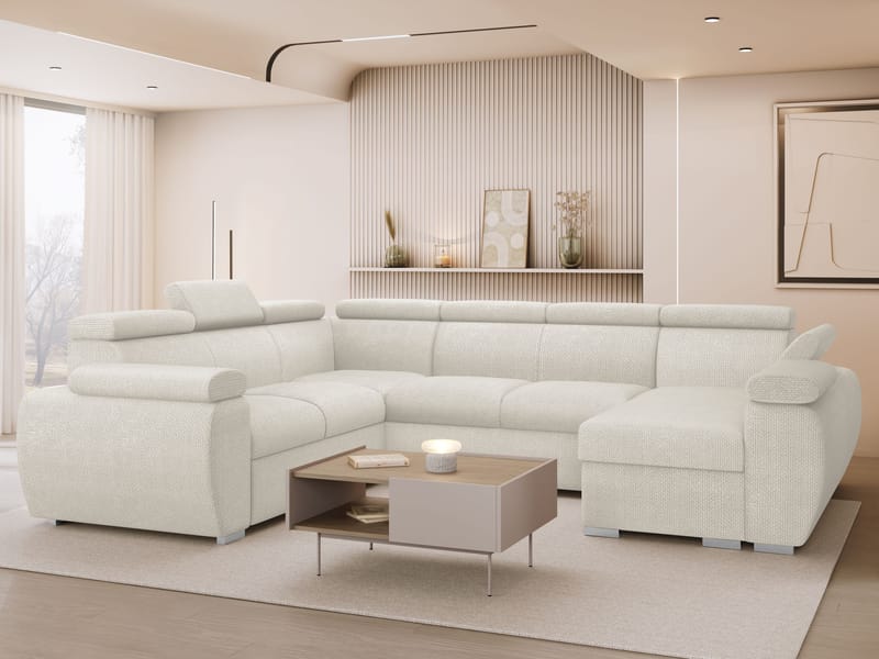 hjørnesofa NO_BRAND Hjørnesofa BOSTON U Flow 06 Høyre - Møbler - Sofaer - Sovesofaer - Hjørnesovesofa