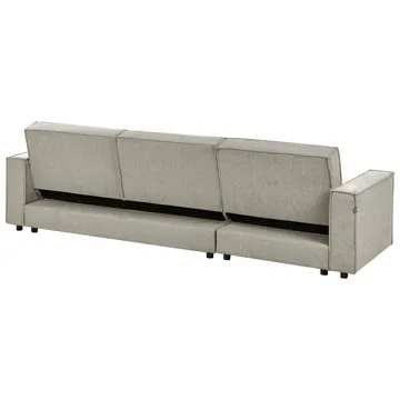 Hjørnesofa Romedal II - Beige, svart/Høyrevendt - Møbler - Sofaer - Sovesofaer - Hjørnesovesofa