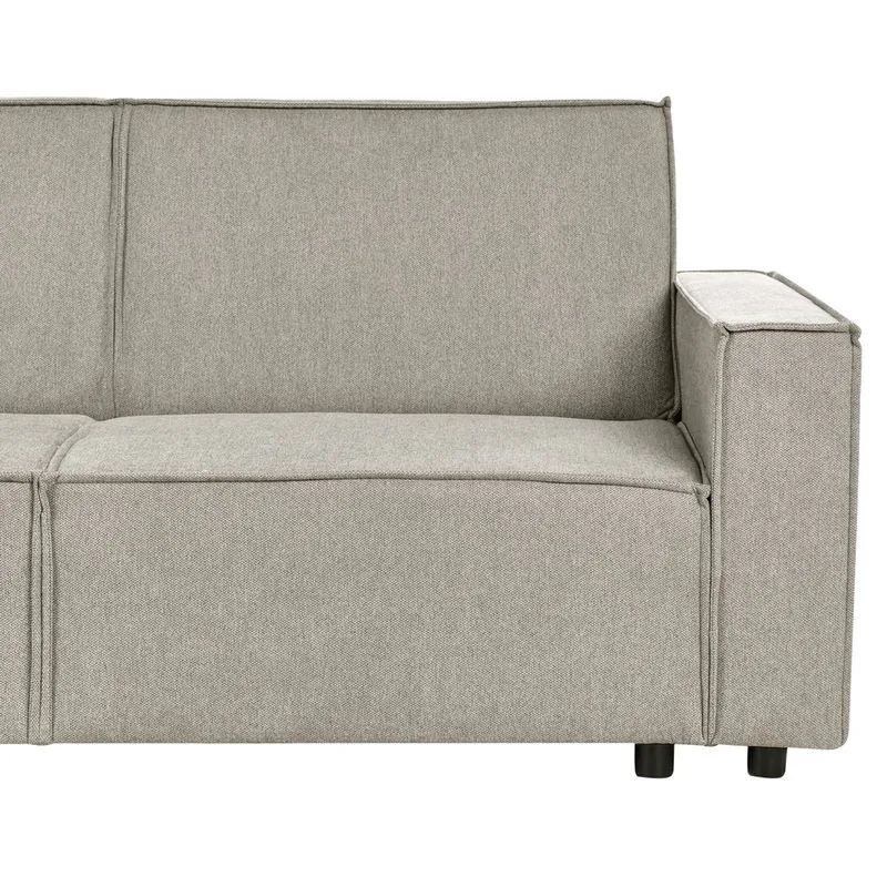 Hjørnesofa Romedal II - Beige, svart/Høyrevendt - Møbler - Sofaer - Sovesofaer - Hjørnesovesofa