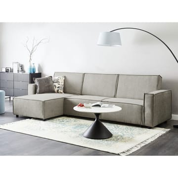 Hjørnesofa Romedal II - Beige, svart/Høyrevendt - Møbler - Sofaer - Sovesofaer - Hjørnesovesofa