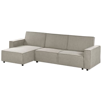 Hjørnesofa Romedal II - Beige, svart/Høyrevendt - Møbler - Sofaer - Sovesofaer - Hjørnesovesofa