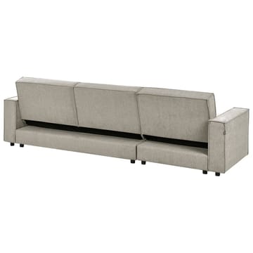 Hjørnesofa Romedal II - Beige, svart/Høyrevendt - Møbler - Sofaer - Sovesofaer - Hjørnesovesofa