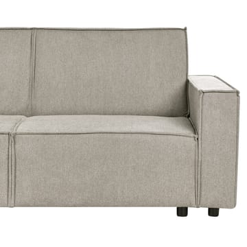 Hjørnesofa Romedal II - Beige, svart/Høyrevendt - Møbler - Sofaer - Sovesofaer - Hjørnesovesofa