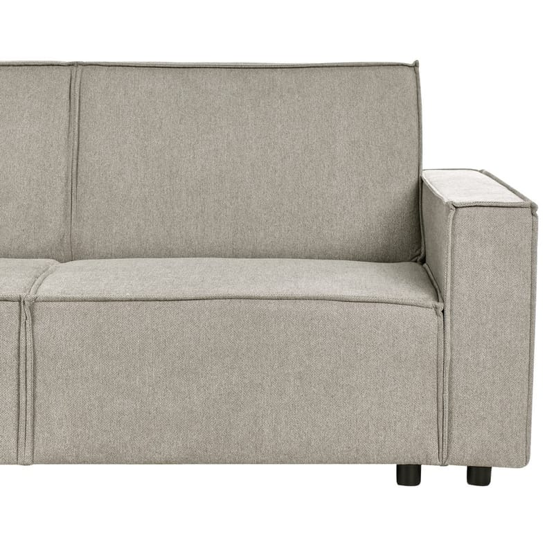 Hjørnesofa Romedal II - Beige, svart/Høyrevendt - Møbler - Sofaer - Sovesofaer - Hjørnesovesofa