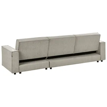 Hjørnesofa Romedal II - Beige, svart/Venstrevendt - Møbler - Sofaer - Sovesofaer - Hjørnesovesofa