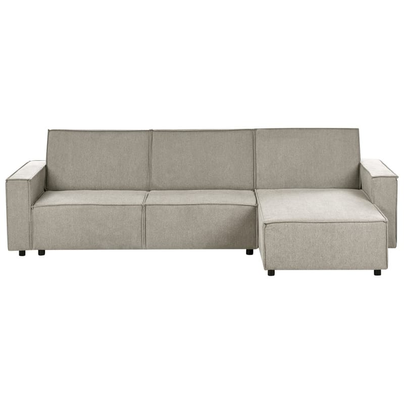 Hjørnesofa Romedal II, Beige, svart/Venstrevendt