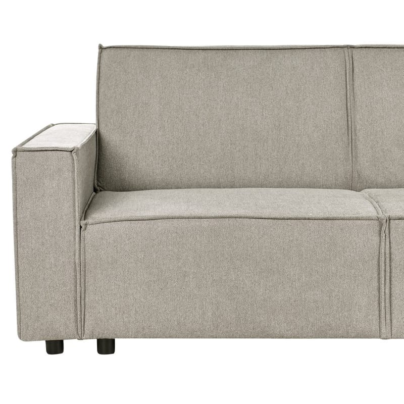 Hjørnesofa Romedal II - Beige, svart/Venstrevendt - Møbler - Sofaer - Sovesofaer - Hjørnesovesofa