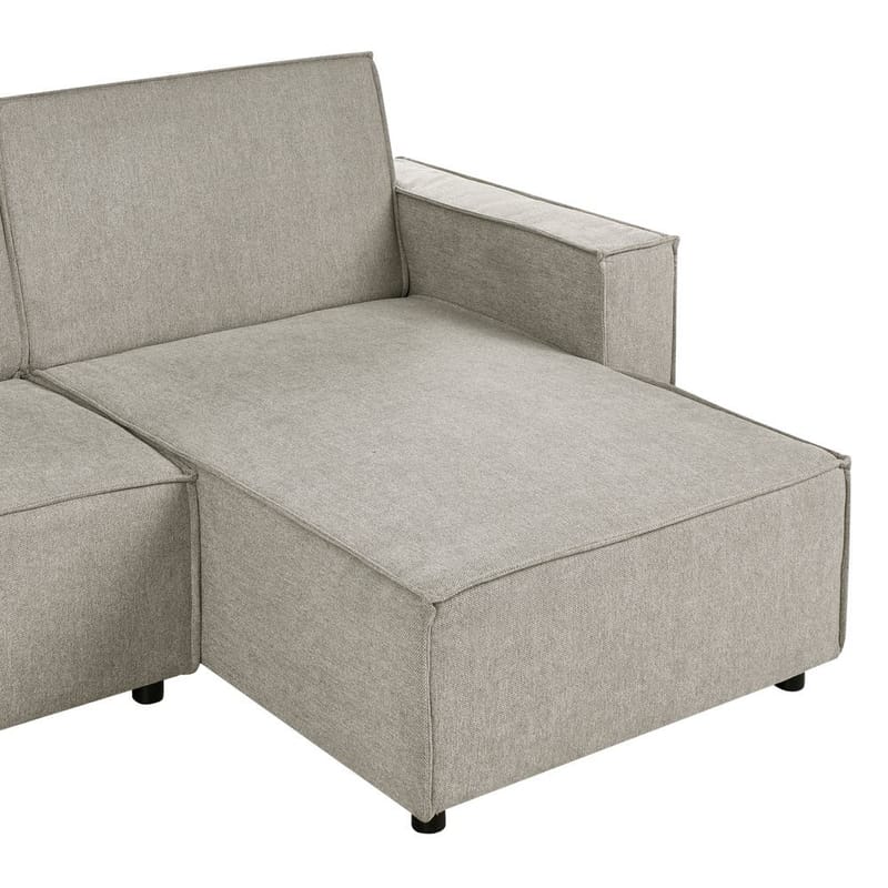Hjørnesofa Romedal II - Beige, svart/Venstrevendt - Møbler - Sofaer - Sovesofaer - Hjørnesovesofa