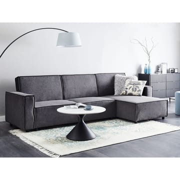 Hjørnesofa Romedal II - Grå, svart/ Venstrevendt - Møbler - Sofaer - Sovesofaer - Hjørnesovesofa