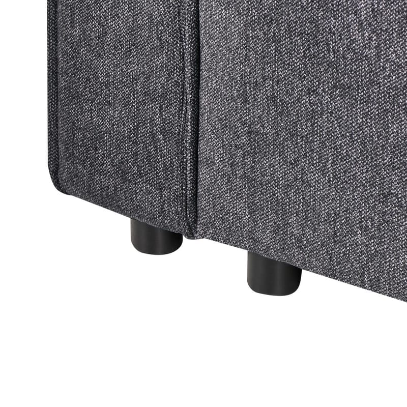 Hjørnesofa Romedal II - Grå, svart/ Venstrevendt - Møbler - Sofaer - Sovesofaer - Hjørnesovesofa