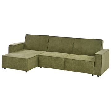 Hjørnesofa Romedal II - Grønn, Svart/Høyrevendt - Møbler - Sofaer - Sovesofaer - Hjørnesovesofa