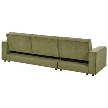 Hjørnesofa Romedal II - Grønn, Svart/Høyrevendt - Møbler - Sofaer - Sovesofaer - Hjørnesovesofa