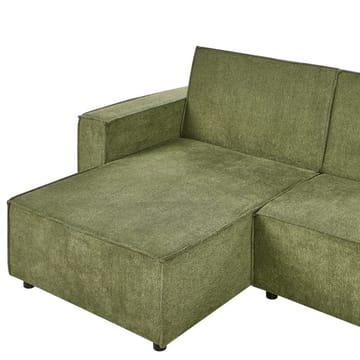 Hjørnesofa Romedal II - Grønn, Svart/Høyrevendt - Møbler - Sofaer - Sovesofaer - Hjørnesovesofa
