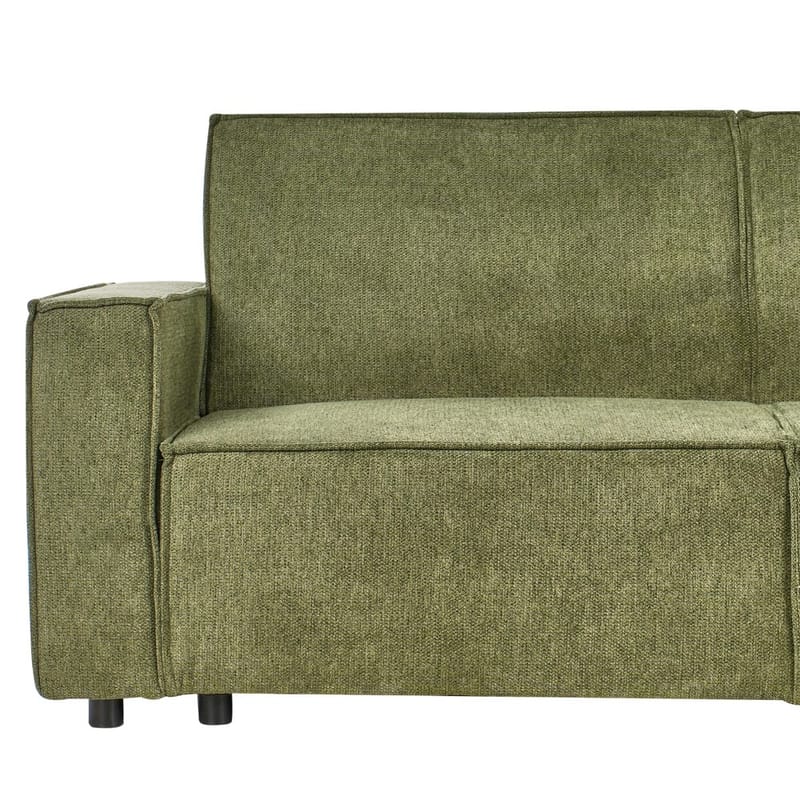 Hjørnesofa Romedal II - Grønn, Svart/Vend mot venstre - Møbler - Sofaer - Sovesofaer - Hjørnesovesofa