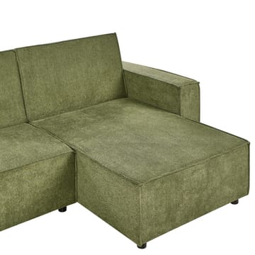 Hjørnesofa Romedal II - Grønn, Svart/Vend mot venstre - Møbler - Sofaer - Sovesofaer - Hjørnesovesofa