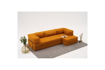 Hjørnesofa Selorbury Trippel Appelsin - Appelsin - Møbler - Sofaer - Sovesofaer - Hjørnesovesofa