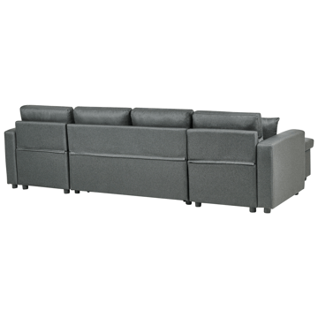 Hjørnesofa Sommen - Mørkegrå - Møbler - Sofaer - Sovesofaer - U sovesofa
