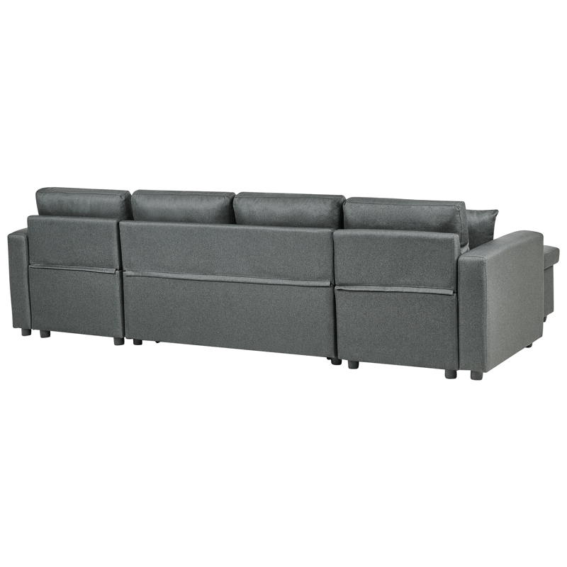 Hjørnesofa Sommen - Mørkegrå - Møbler - Sofaer - Sovesofaer - U sovesofa