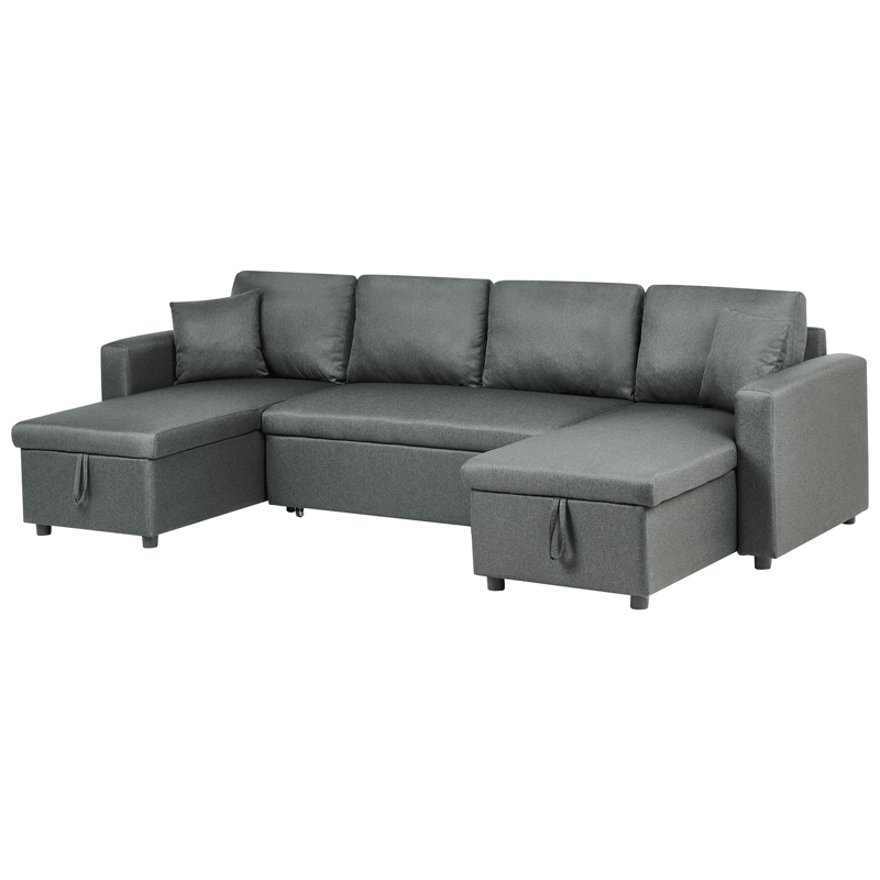 Hjørnesofa Sommen - Mørkegrå - Møbler - Sofaer - Sovesofaer - U sovesofa