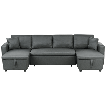 Hjørnesofa Sommen - Mørkegrå - Møbler - Sofaer - Sovesofaer - U sovesofa