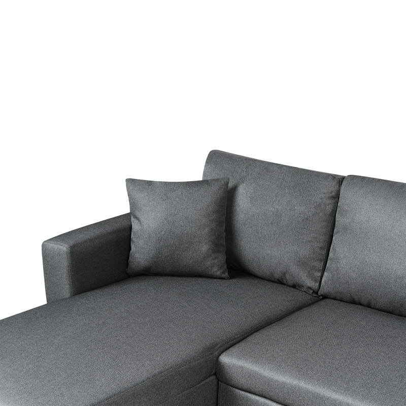 Hjørnesofa Sommen - Mørkegrå - Møbler - Sofaer - Sovesofaer - U sovesofa