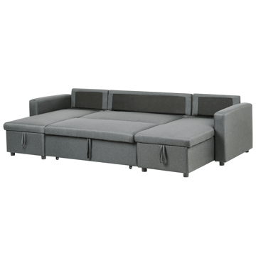 Hjørnesofa Sommen - Mørkegrå - Møbler - Sofaer - Sovesofaer - U sovesofa