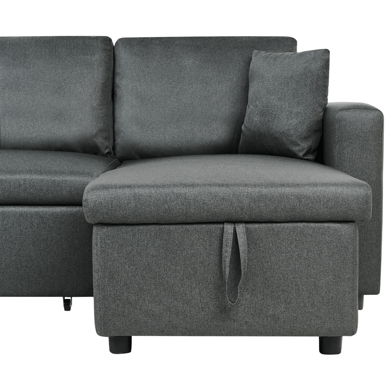 Hjørnesofa Sommen - Mørkegrå - Møbler - Sofaer - Sovesofaer - U sovesofa