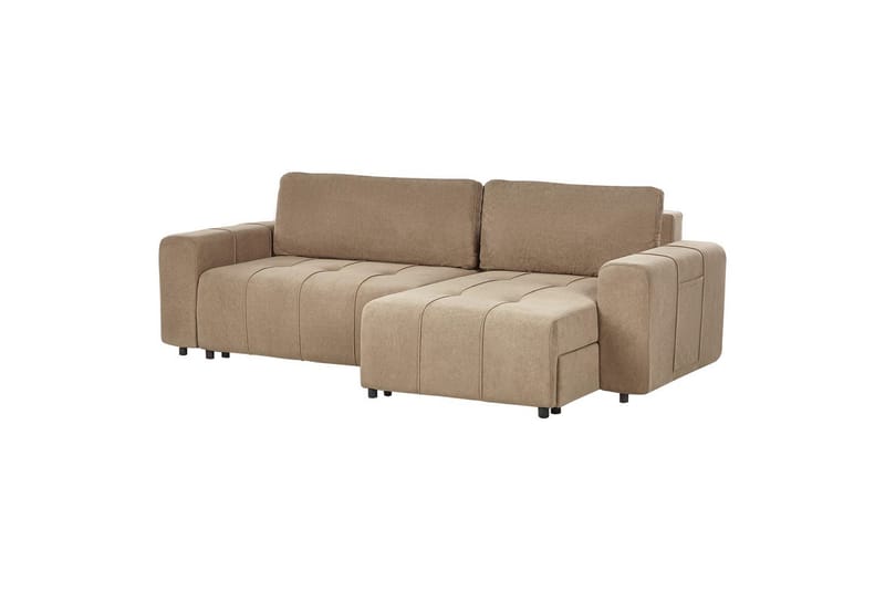 Hjørnesofa til venstre Venstrevendt Innvik - Brun, 213x156 cm - Møbler - Sofaer - Sovesofaer - Sovesofa divan