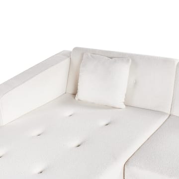 Hjørnesofa Vadso - Hvit, lyst tre/Høyrevendt - Møbler - Sofaer - Sovesofaer - Hjørnesovesofa