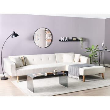 Hjørnesofa Vadso - Hvit, lyst tre/Venstrevendt - Møbler - Sofaer - Sovesofaer - Hjørnesovesofa