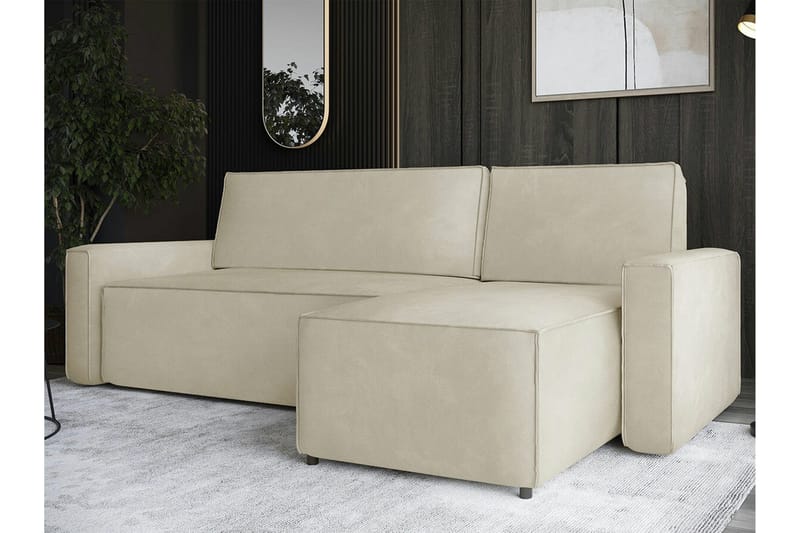 3-seters Hjørnesovesofa Bandon - Beige - Hjørnesovesofa