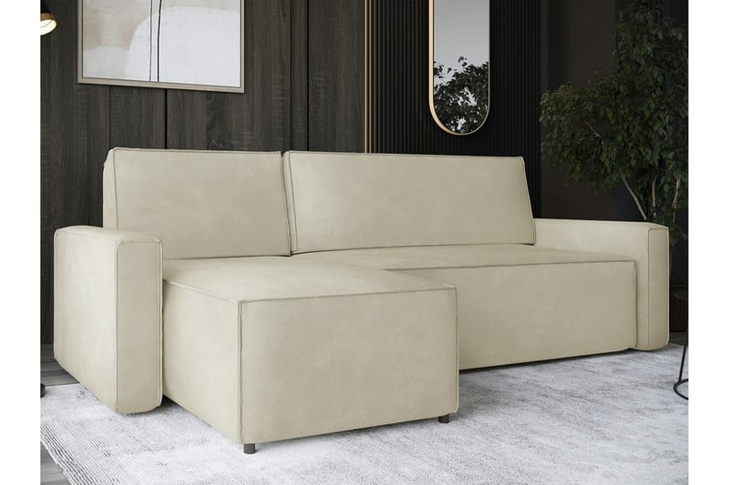 3-seters Hjørnesovesofa Bandon - Beige - Hjørnesovesofa