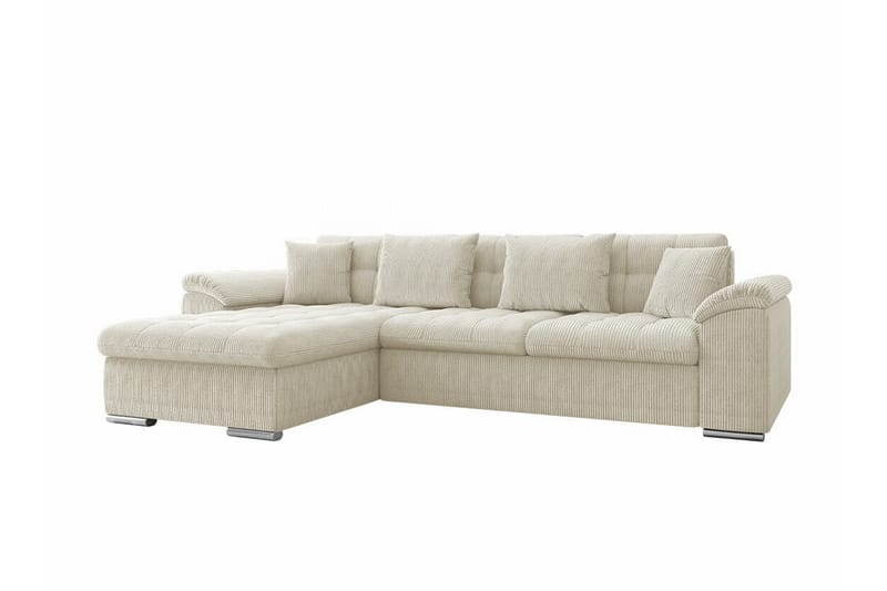 3-seters Hjørnesovesofa Camior - Beige/Lys Beige - Hjørnesovesofa