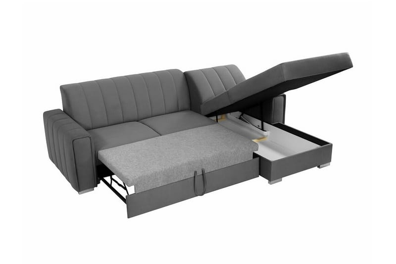 3-seters Hjørnesovesofa Denegal - Beige/Lys Beige - Møbler - Sofaer - Sovesofaer - Hjørnesovesofa