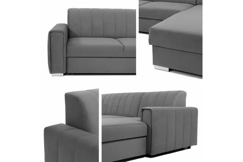3-seters Hjørnesovesofa Denegal - Beige/Lys Beige - Møbler - Sofaer - Sovesofaer - Hjørnesovesofa